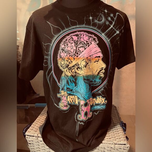 Jimi Hendrix Experiece Vintage TeeShirt - Band shirt - XL Pink - Black - Picture 2 of 3